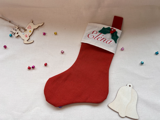 Chaussette de Noël Personnalisable – Fait Main